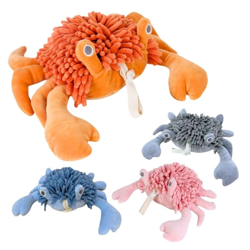 Plyšový krab s dredy 28 cm