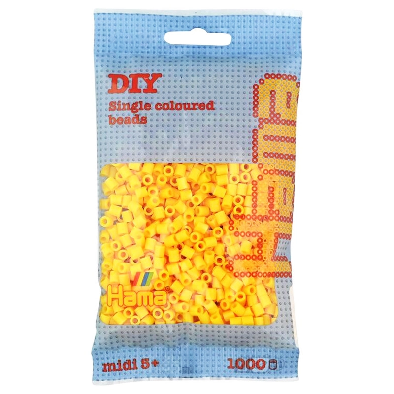 Hama H207-03 Midi korálky žluté 1000ks