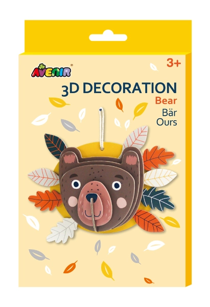 Levně Avenir 3D dekorace na zeď Medvěd