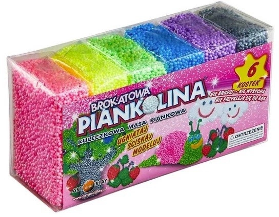 Třpytivá pěna 6 barev