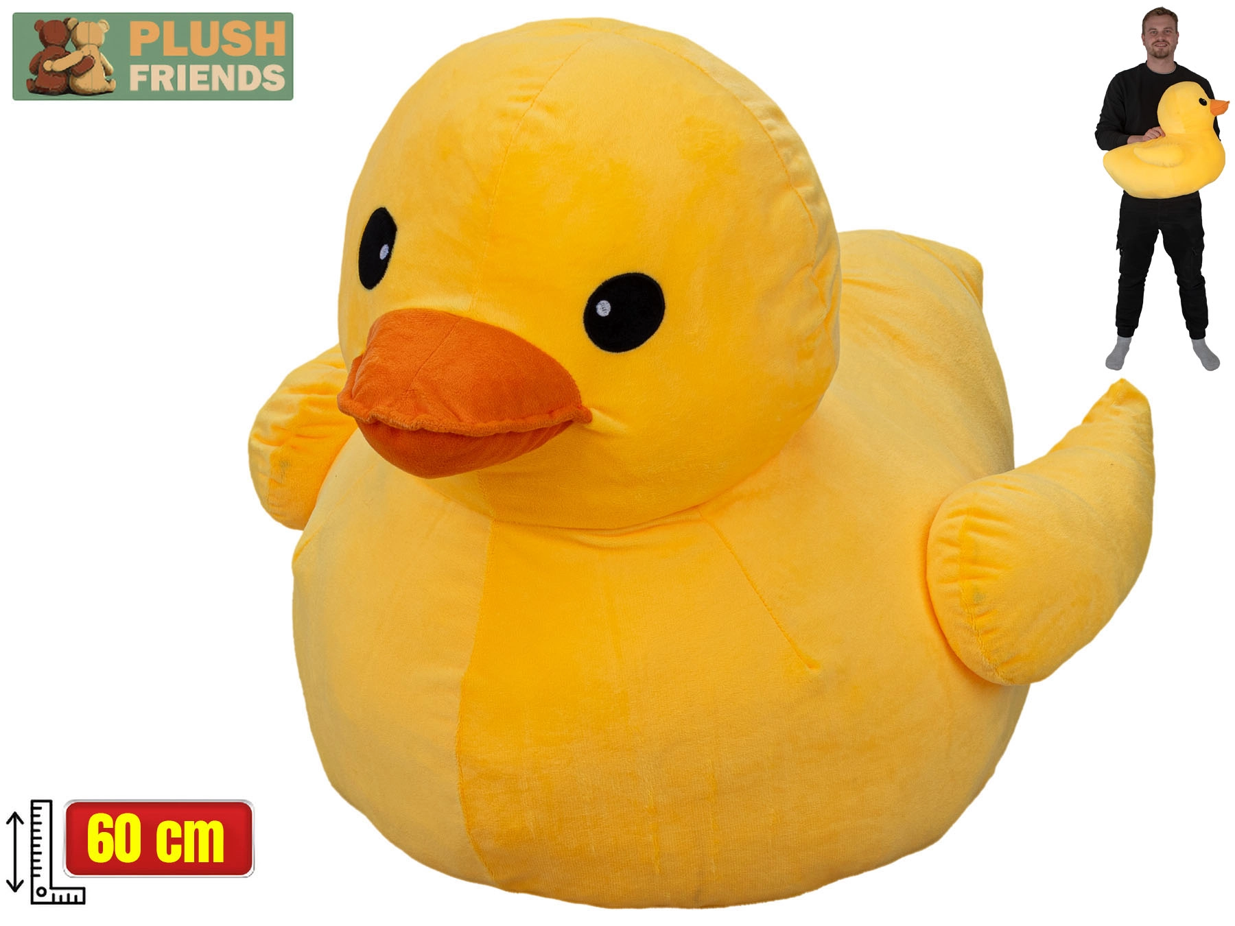 Plyšová kachna Plush Friends 60 cm
