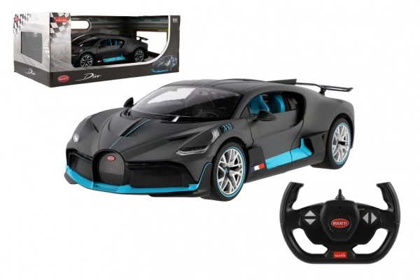 Levně TEDDIES Auto RC buggatti divo šedé 32 cm