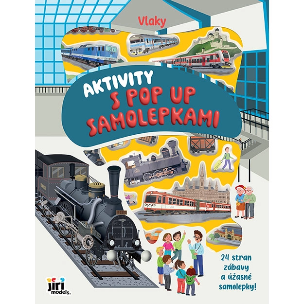 Aktivity s pop-up samolepkami vlaky