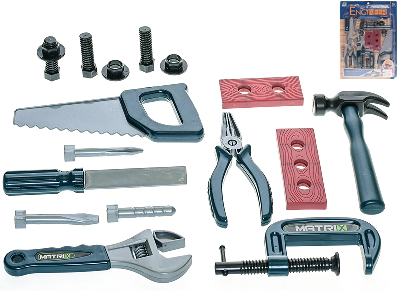 Dětská sada nářadí 17 ks na kartě