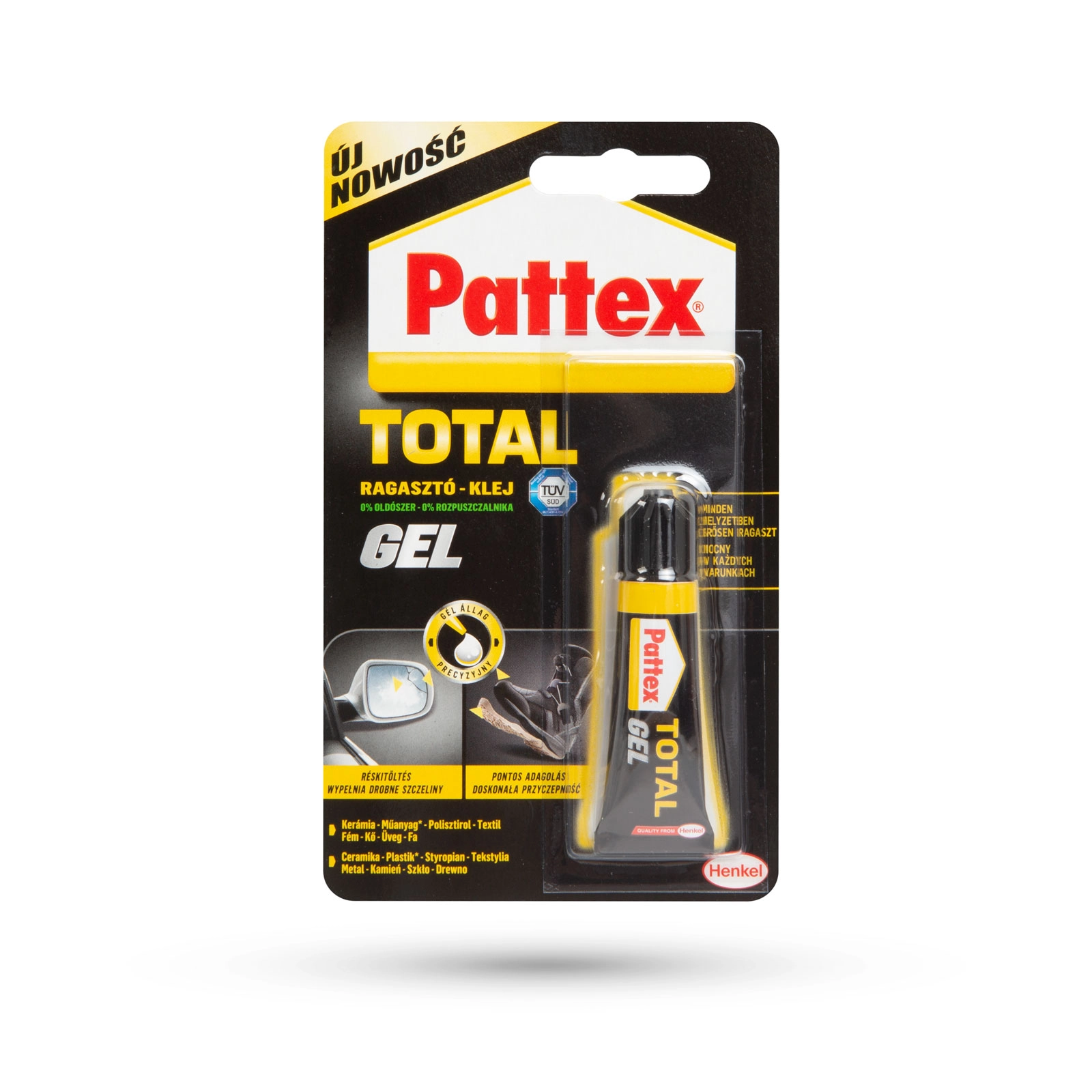 Vteřinové lepidlo Pattex Total Gel 8g, HENKEL