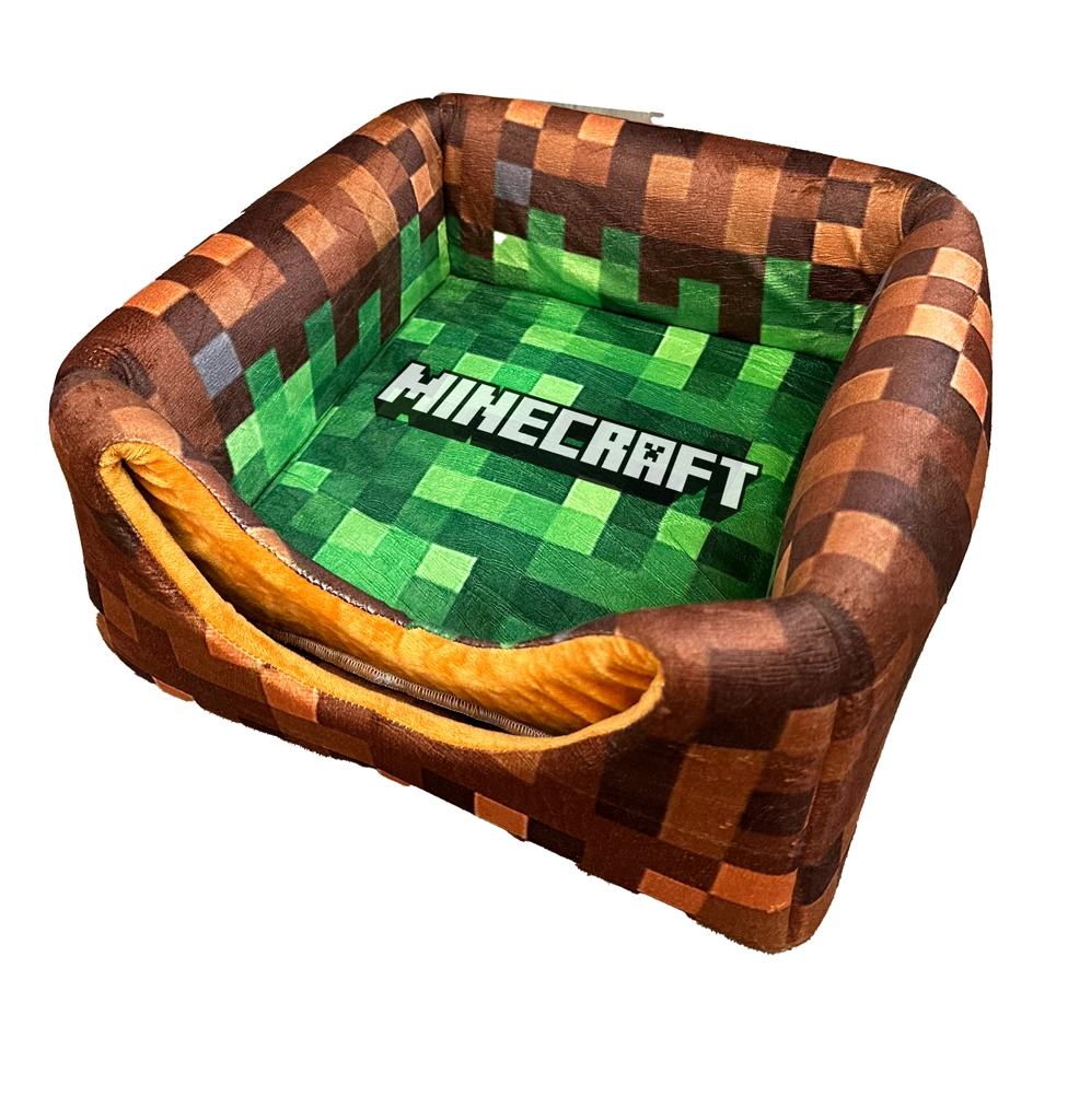 Minecraft pelíšek pro kočky