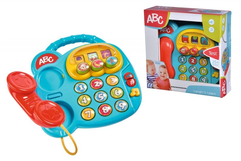 SIMBA Baby telefon tlačítkový na baterie pro miminko Zvuk