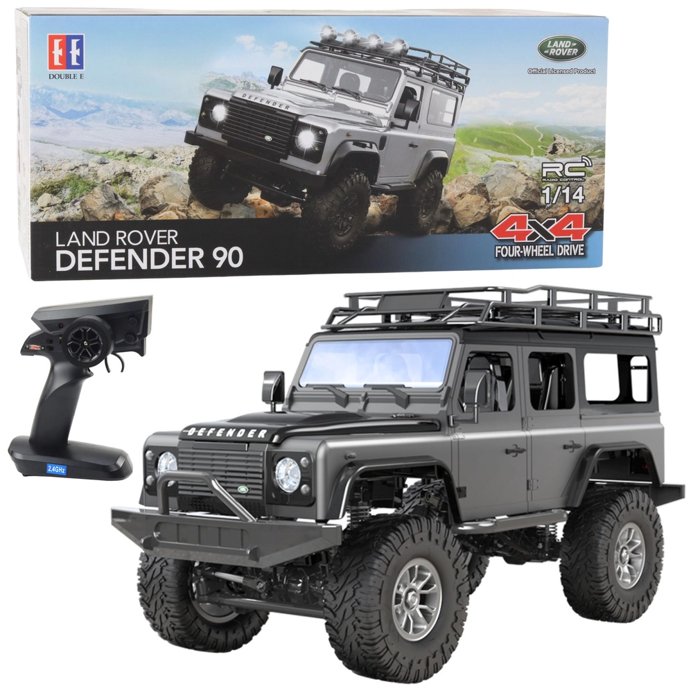 terénní RC auto LAND ROVER Defender 90 1:14, šedé