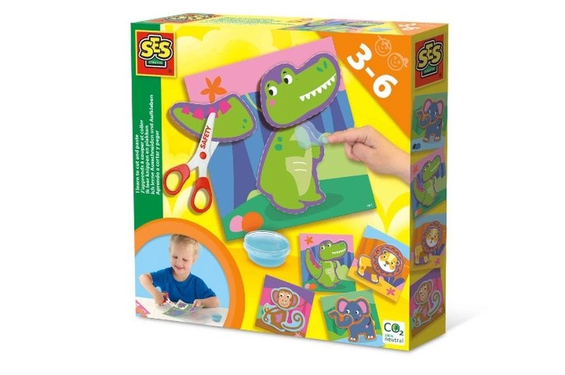 SES Creative učím se stříhat a lepit – zvířátka