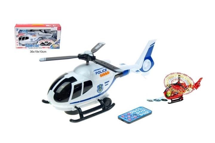 Helikoptéra s pilotem na baterie