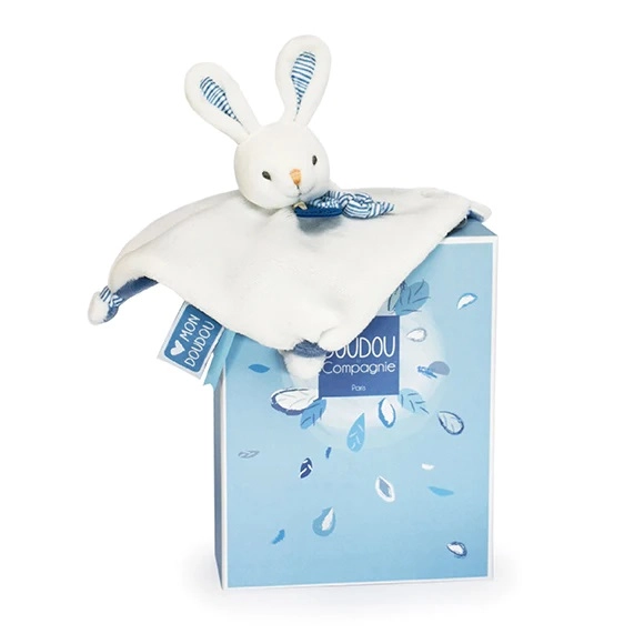 Doudou plyšový muchláček králíček 20 cm pro miminka