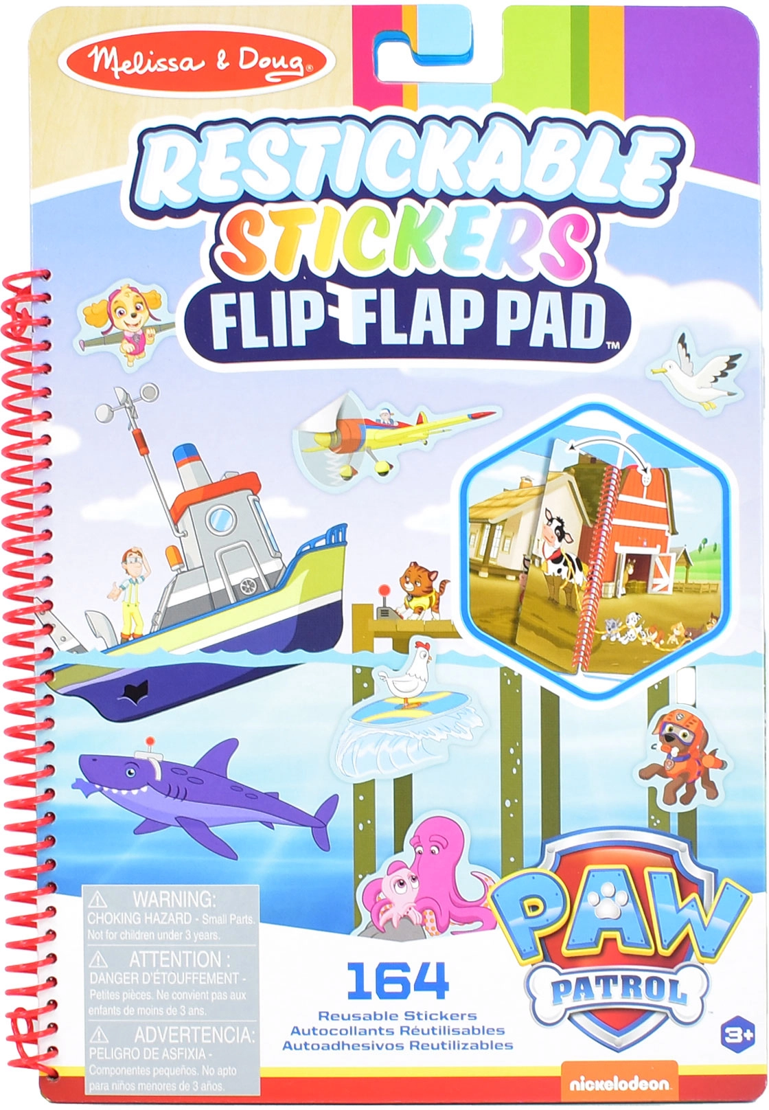 Levně Melissa & Doug Tlapková patrola kniha se samolepkami Zátoka dobrodružství