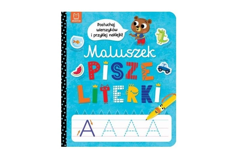 Maluszek píše písmenka – poslouchej říkanky