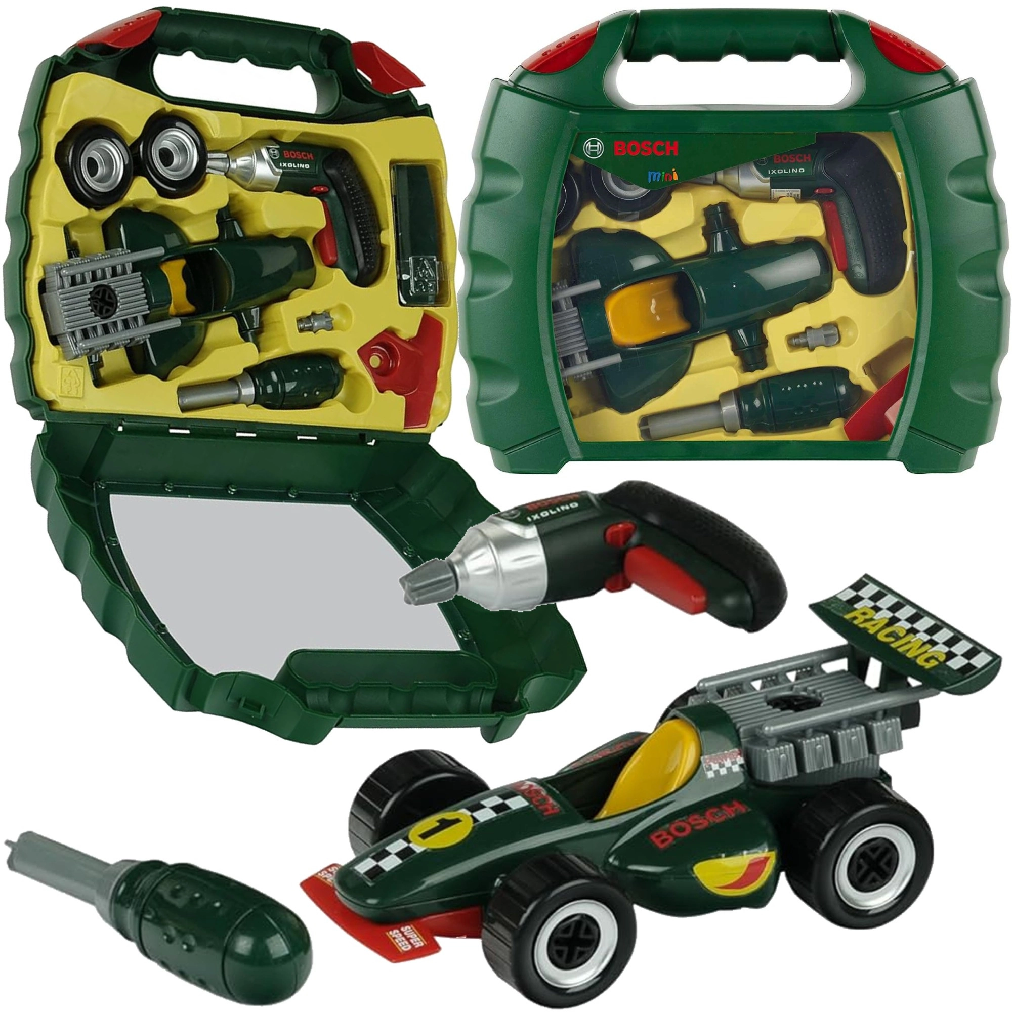 Kufřík Bosch s autem a vrtačkou