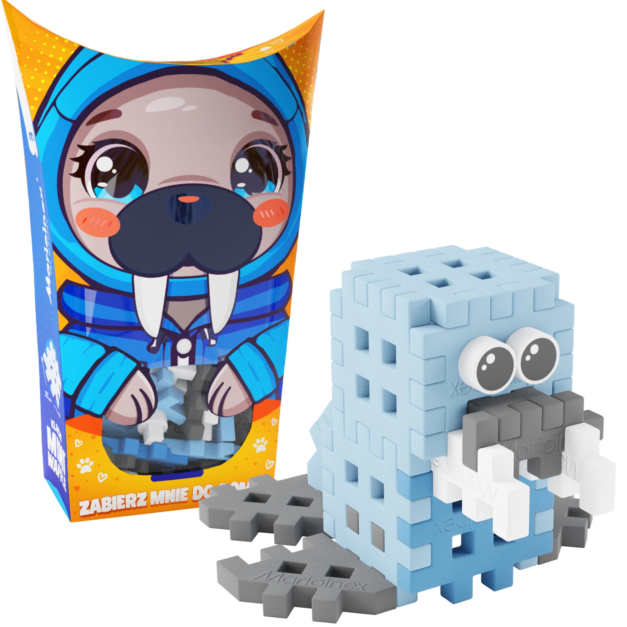 Stavebnice Mini Waffle Pocket Pets mrož