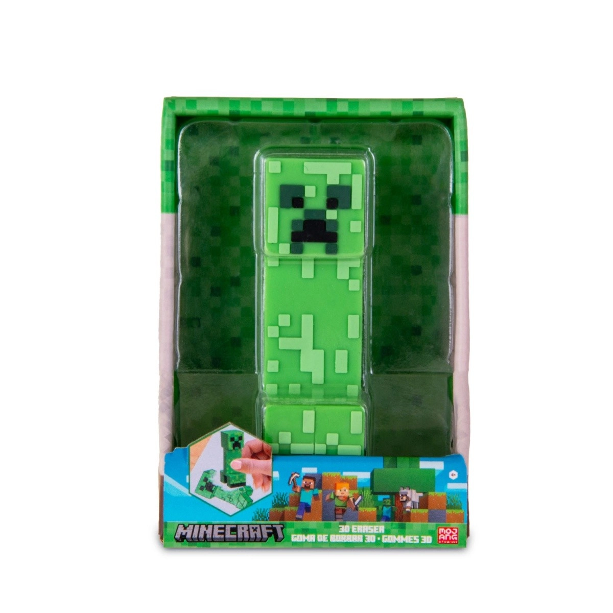 Euroswan Guma Minecraft 3D zelená 11cm