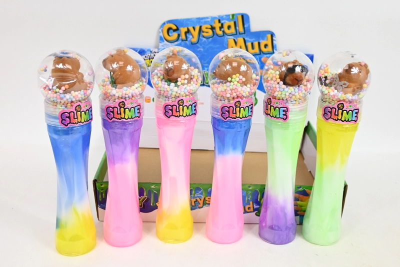 Slime antistresová kapibara s kuličkami 26 cm