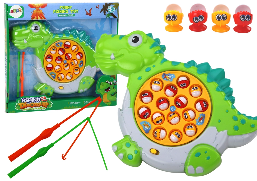 Lean Toys Rybářská Green Dinosaur Board