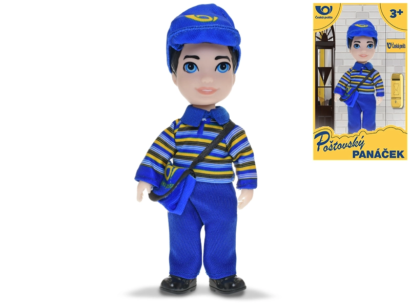 Panáček pošťák – figurka doručovatele České pošty 17 cm