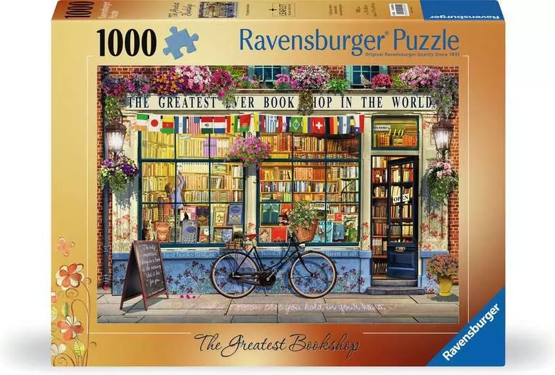 Ravensburger puzzle Úžasné knihkupectví 1000 dílků