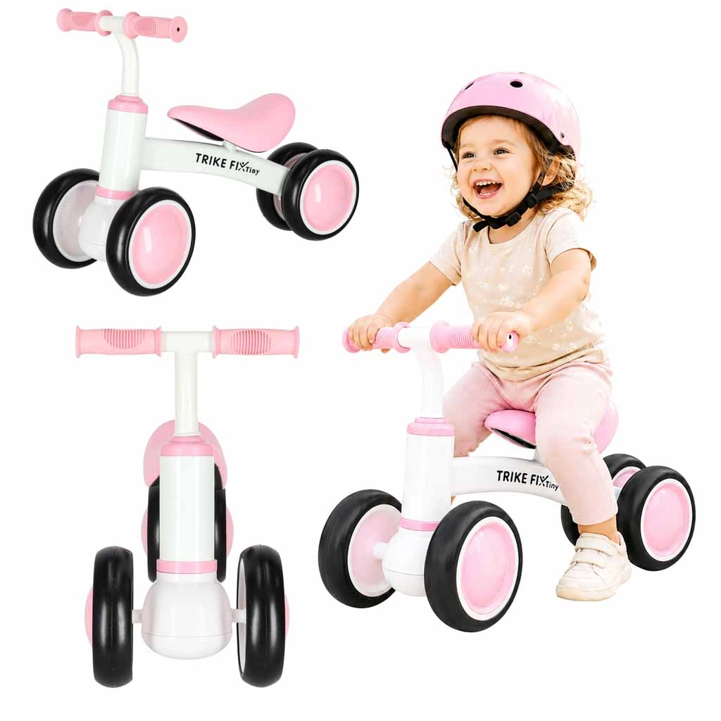 Trike Fix Tiny V2 růžové dětské odrážedlo se čtyřmi koly