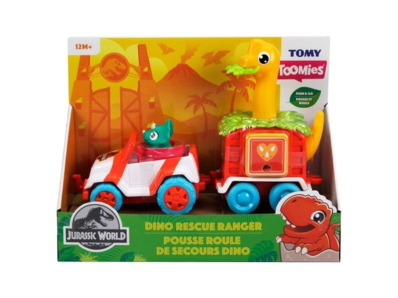 Toomies Jurassic World džíp s přívěsem a dinosaurem