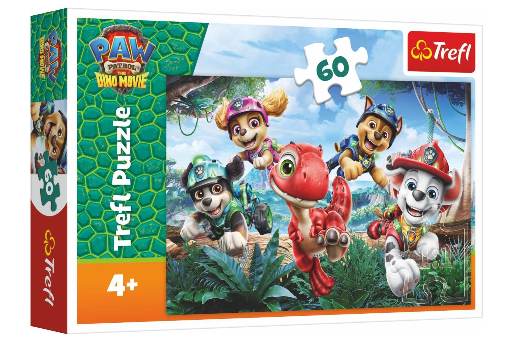 Puzzle Tlapková patrola Paw Patrol Dino Movie dinosauří záchrana 60 dílků