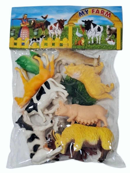 Sada figurek farmářských zvířátek