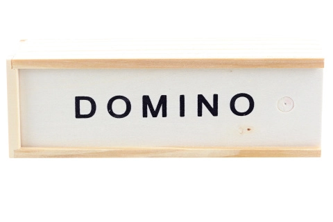 Dřevěné domino v krabičce