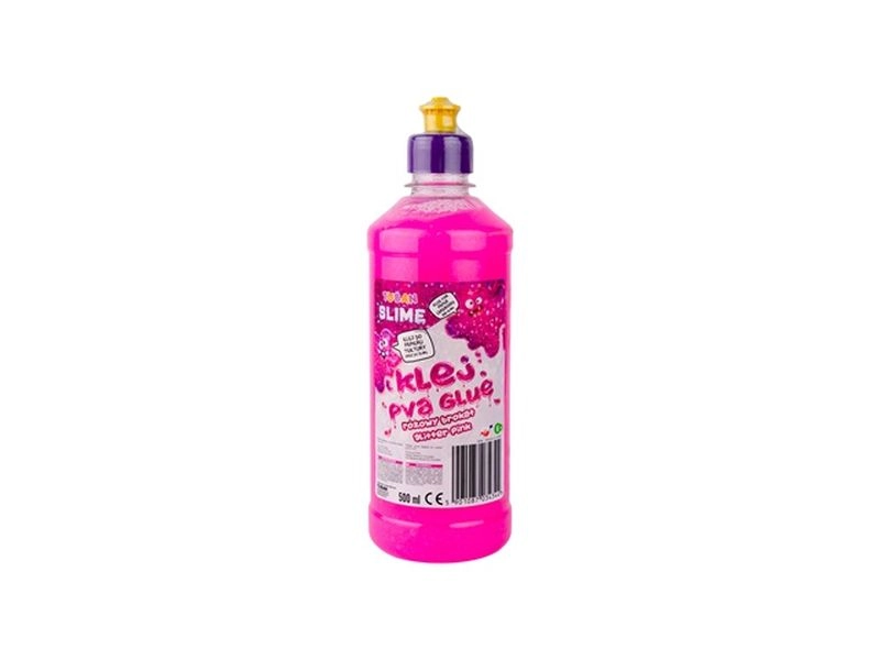 Tuban PVA lepidlo s třpytkami 500 ml růžové