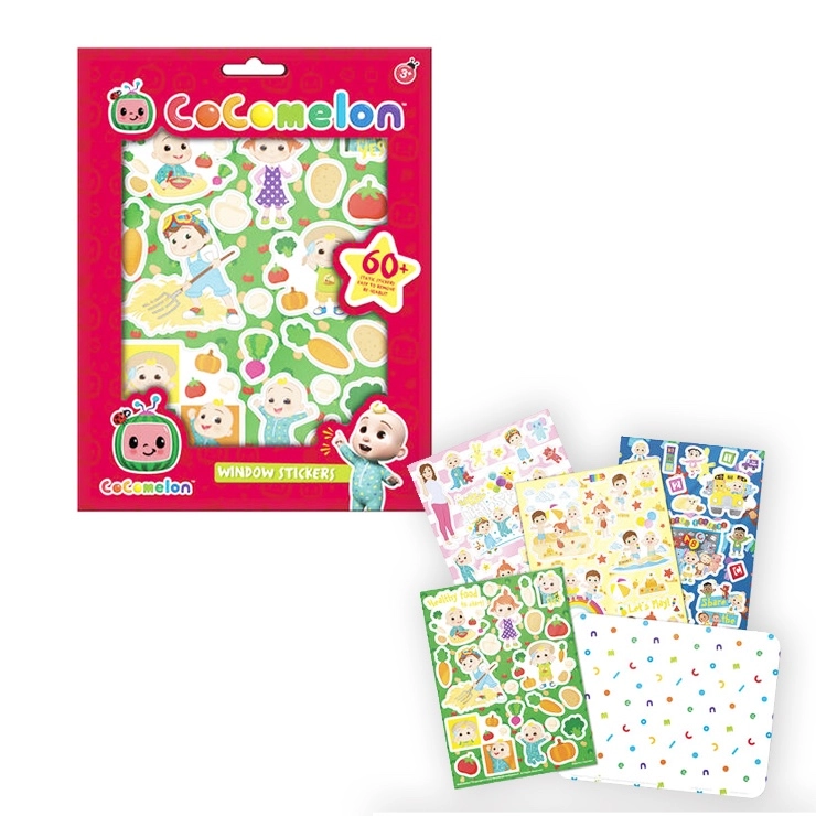 znovupoužitelné samolepky cocomelon