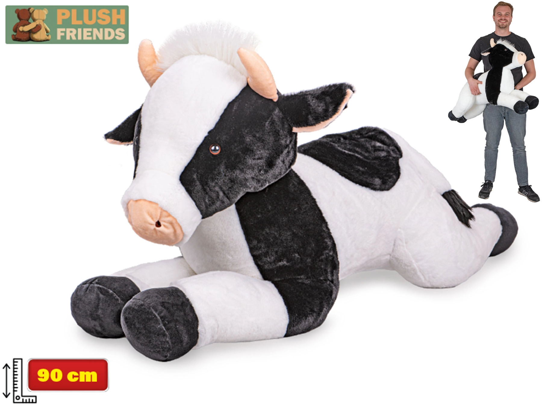 Plyšová kráva 90 cm Plush Friends