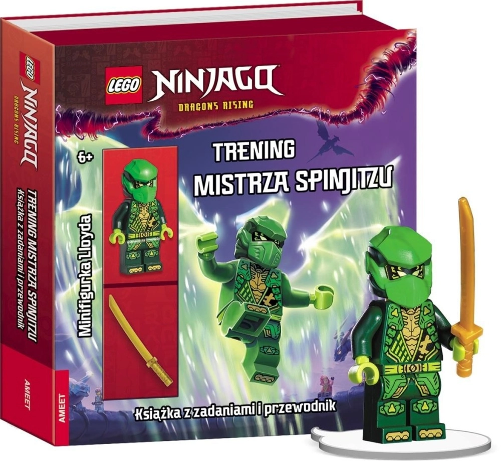 LEGO NINJAGO trénink mistra Spinjitzu – kniha, úkoly a minifigurka Lloyda