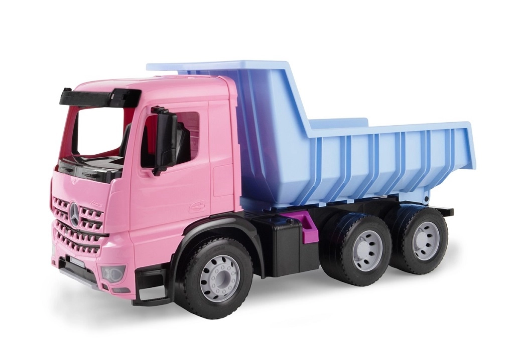 Levně Lena Giga TRUCKS sklápěč Arocs tyrkys růžová