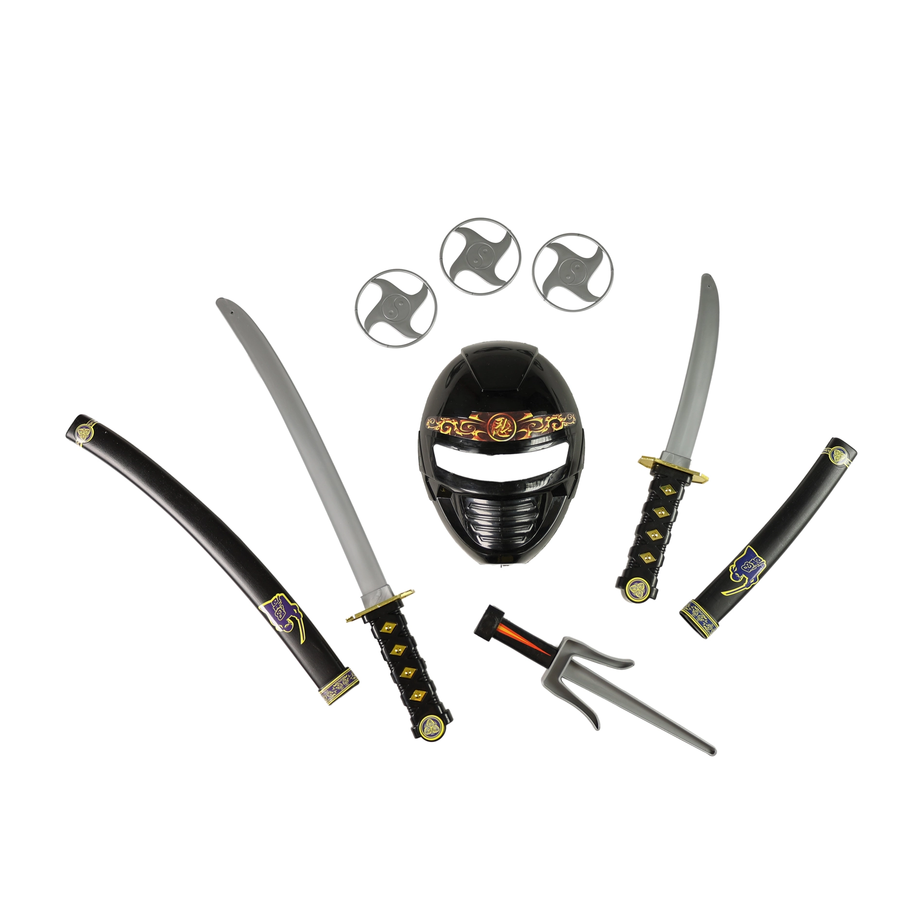 ninja set s maskou a zbraněmi pro děti