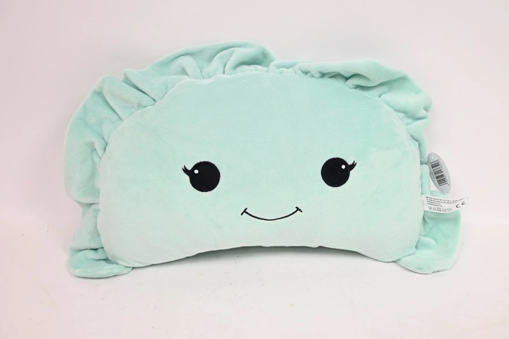 Zelený plyšový pierog s úsměvem 42 cm