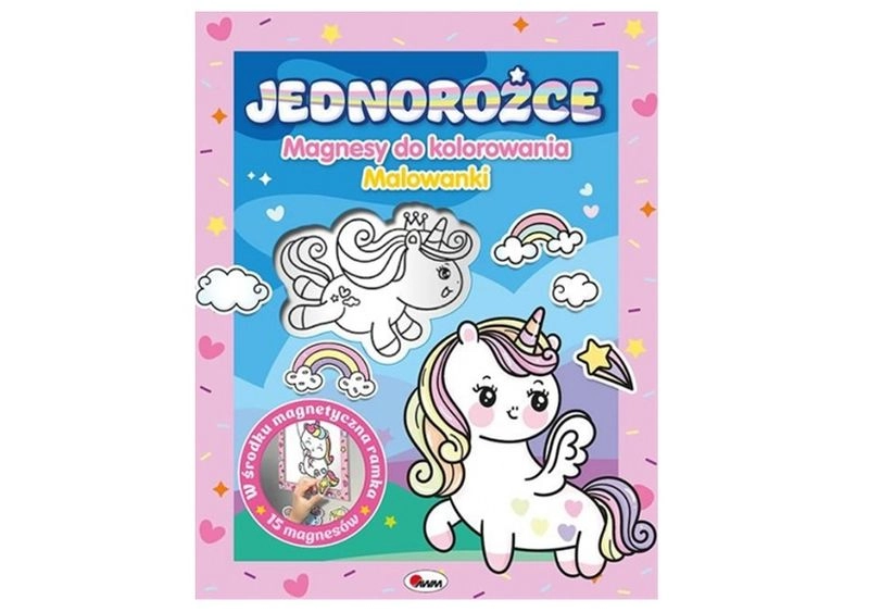 Magnety k vybarvování jednorožci