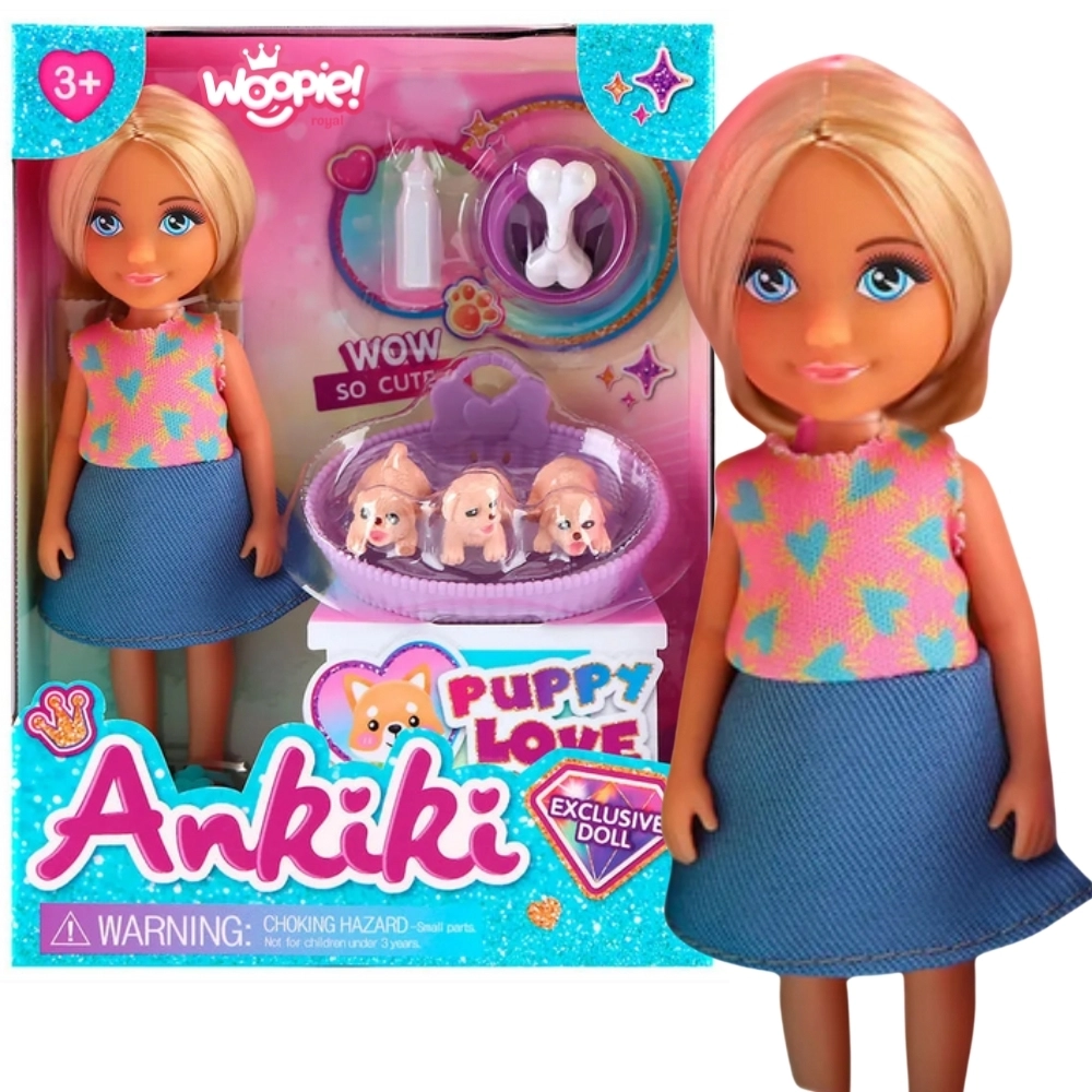 Woopie Royal panenka se štěňátky a doplňky