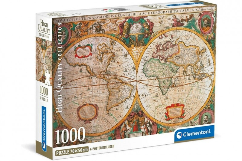 Levně Puzzle 1000 dílků stará mapa