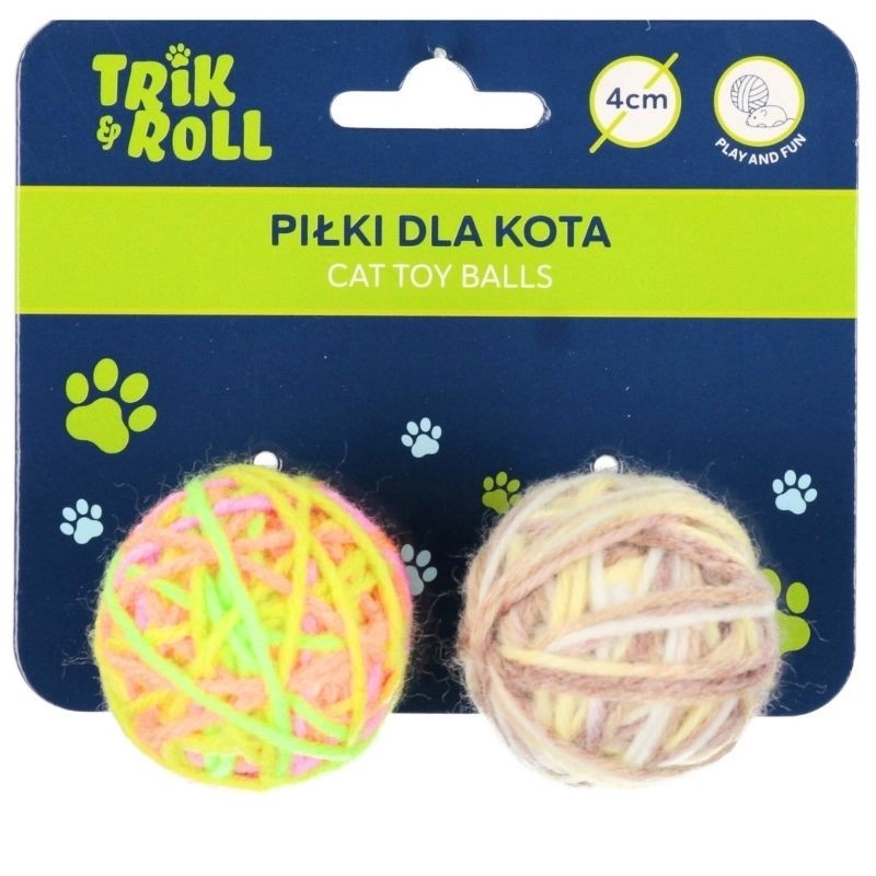 Sada míčků pro kočku 2 ks (6 cm)