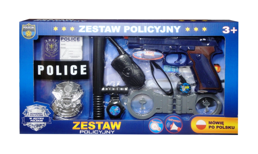 Policejní sada s polským hlasovým modulem