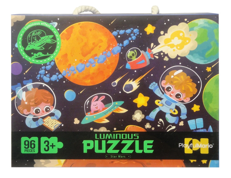 Puzzle 96 dílků svítící ve tmě