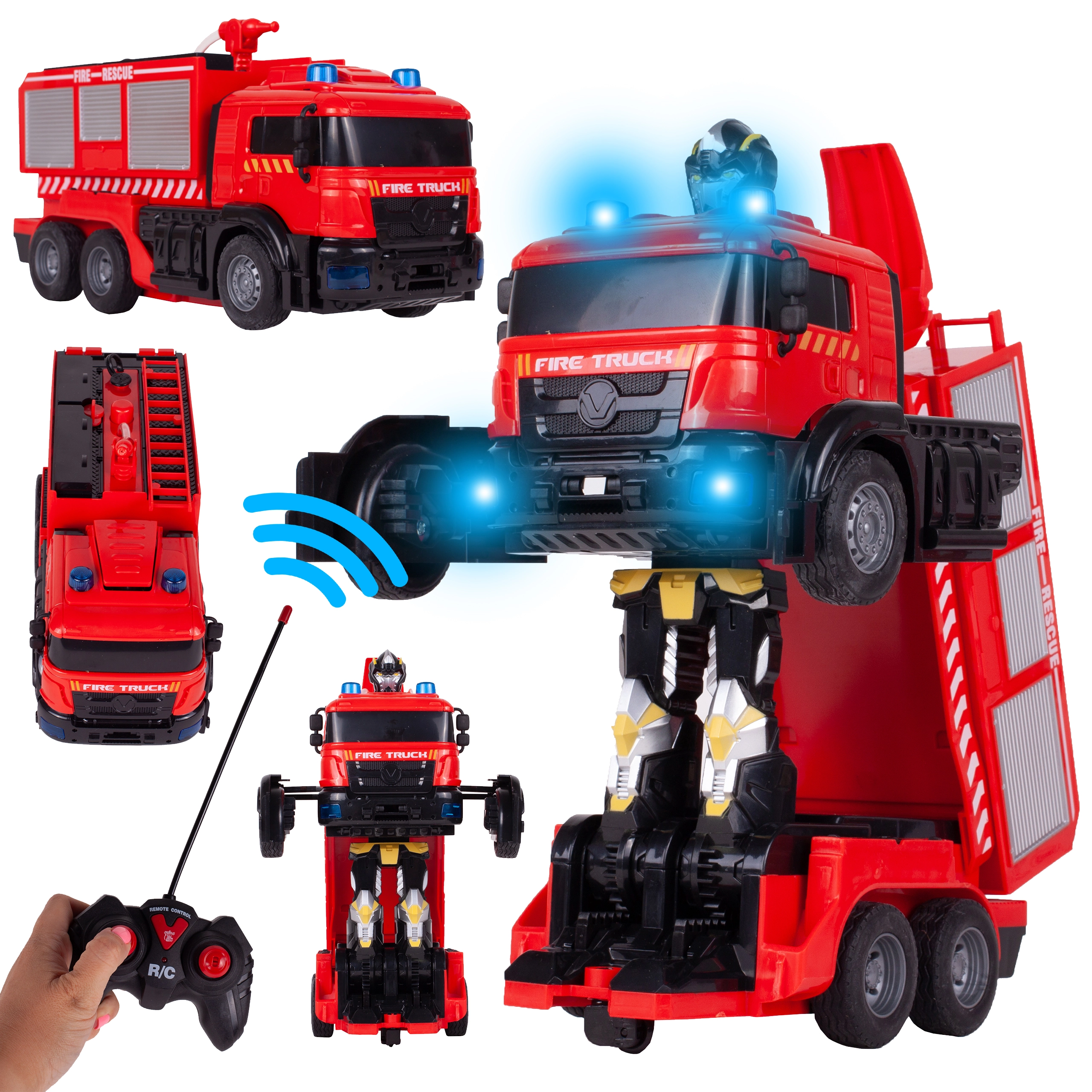 RC transformující robot hasiči