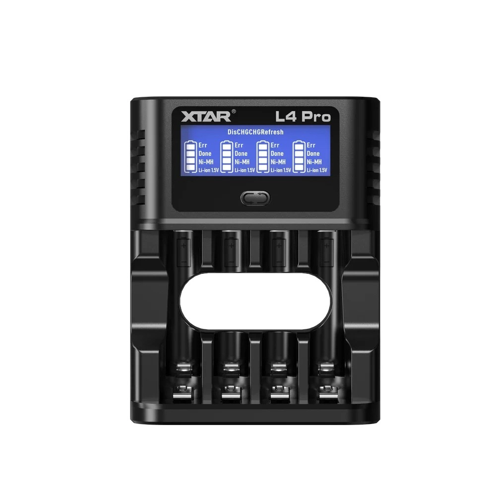 XTAR L4 Pro inteligentní nabíječka akumulátorů Li-ion a Ni-MH