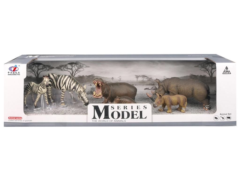 EP Line Series Model Svět zvířat zebry hroši nosorožci