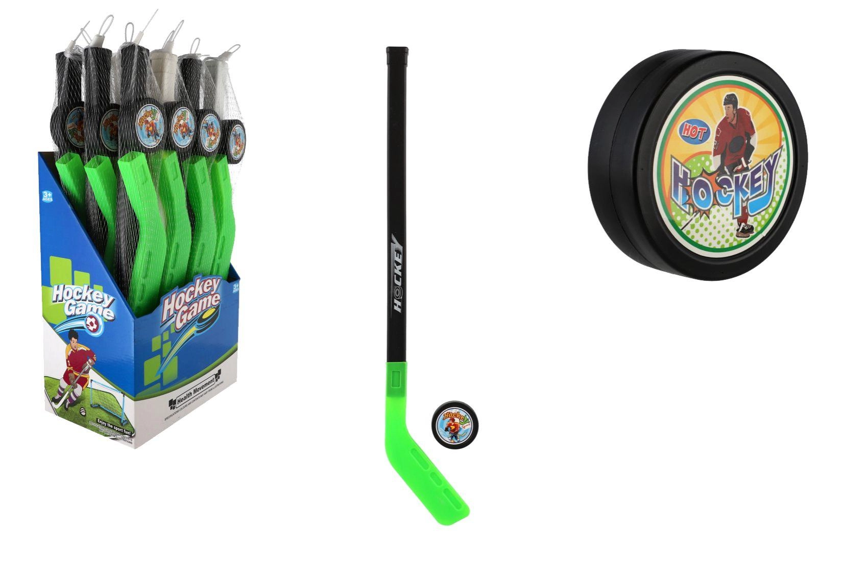Dětská hokejka s pukem plastová 74 cm