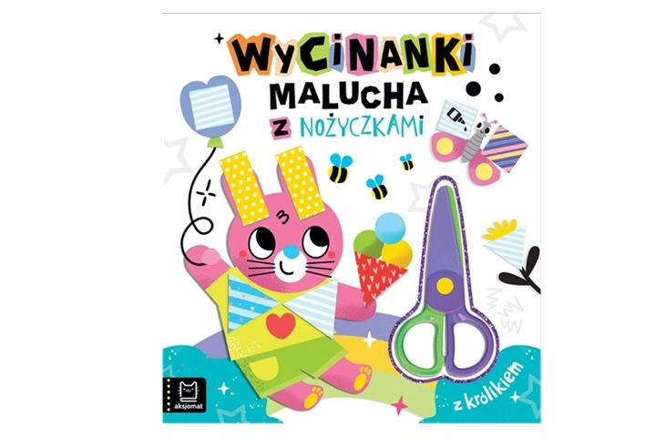 Wycinanki malucha z nożyczkami – vystřihovánky s králíčkem