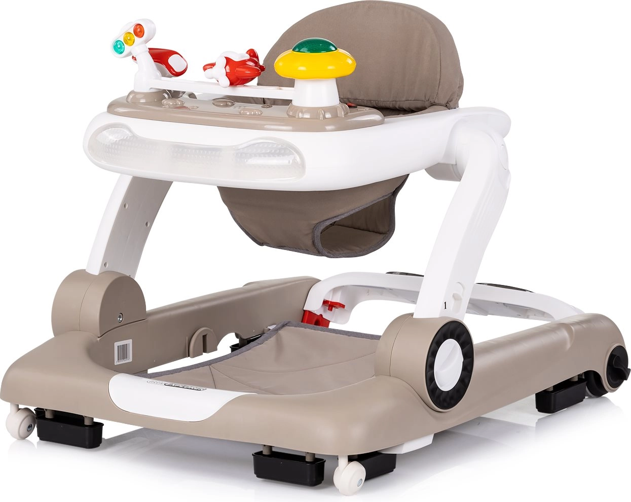 Interaktivní dětské chodítko 4v1 Little Explorer – beige