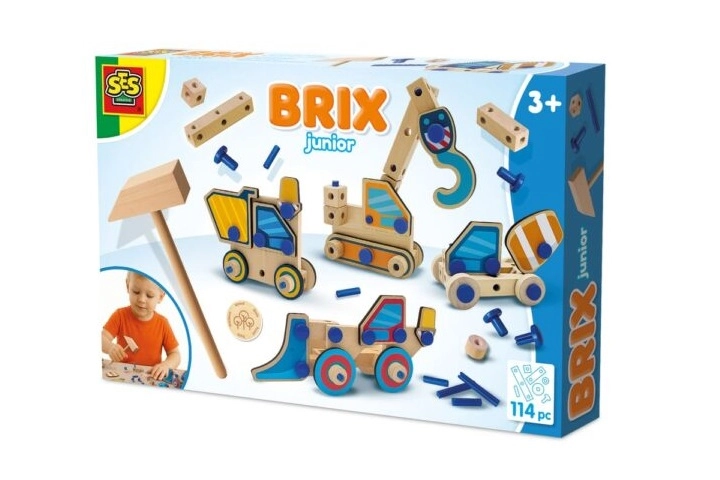 SES BRIX Junior stavebnice stavební vozidla