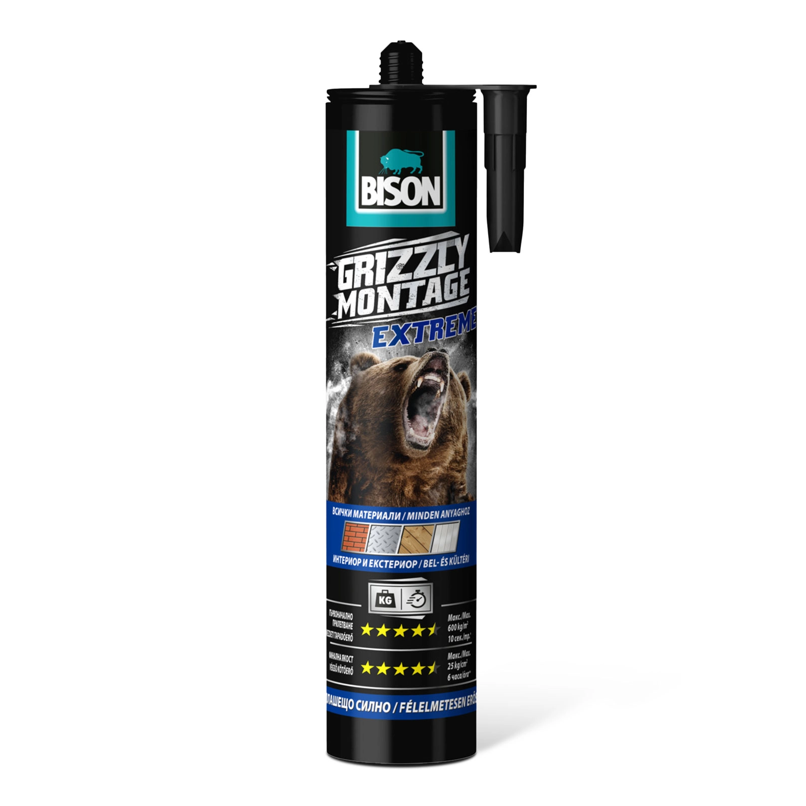 BISON Grizzly extrémně silné montážní lepidlo 435 g